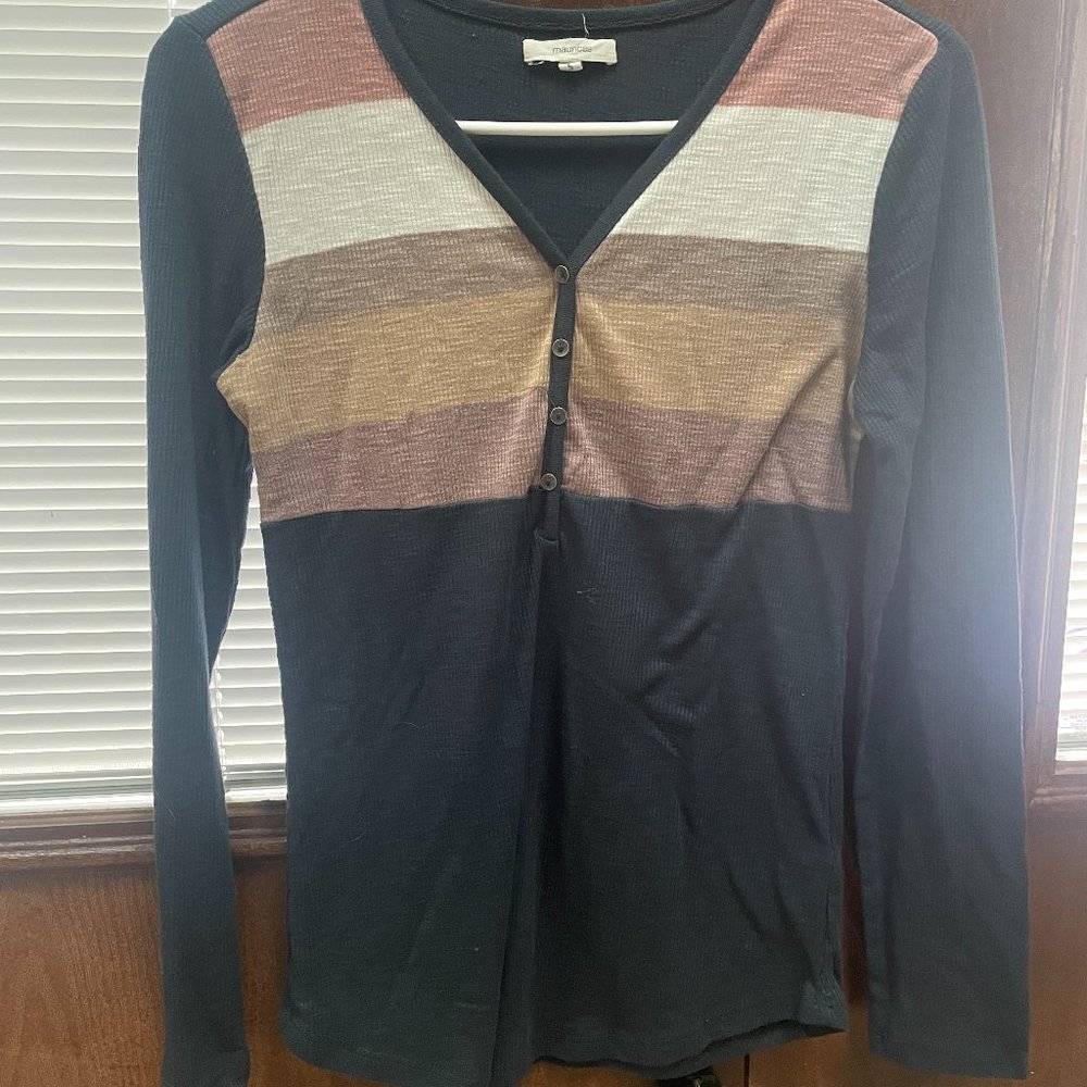 Maurice's casual stripe shirt, size small